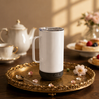 Gobelet intelligent sans fil en acier inoxydable de 20 oz avec haut-parleur musical, modèle mince et droit, vierge pour sublimation, vente en gros
