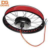 Moteur de moyeu arrière sans balais et sans engrenages pour vélo électrique 48V 1000W 1500W 26 pouces Fat 26x4.0