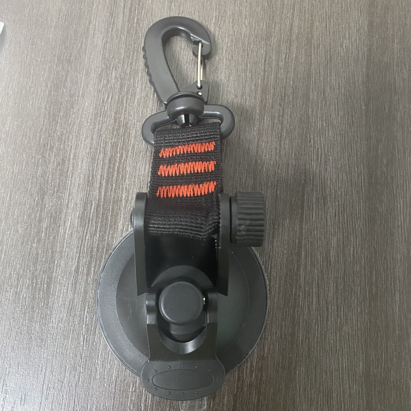 Ventosa giratoria con gancho redondo negro)