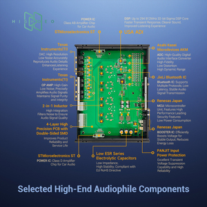 مضخم صوت احترافي رائد بـ 16 قناة عالي القدرة DSP AD16-2160 لترقية نظام الصوت في السيارة - Product Image 4