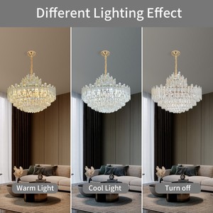 Luxury Custom K9 Crystal <strong>Chandelier</strong> Pendant Light 75cm Diameter 21pcs E14 Sockets Living Room Villa Hotel Decorative - Product Image 6