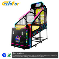 Nouvelle conception G-Honor, machine d'arcade interactive à monnayeur pour centre de divertissement, jeu vidéo de basket-ball LCD, 110-240V, 1 an de garantie