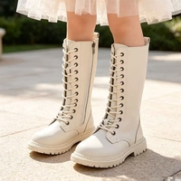 Bottes hautes pour filles, collection automne-hiver, confortables et chaudes, style tendance, pour enfants
