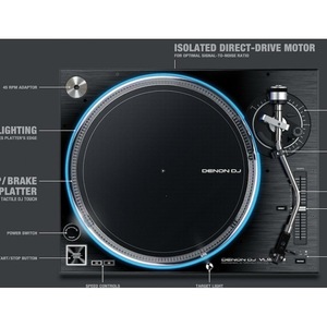 มิกเซอร์เสียงสเตอริโอ Denon DJ Controller X1850 พร้อมปุ่มควบคุม ใช้ไฟ AC สำหรับใช้งานกับแล็ปท็อป - Product Image 3