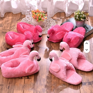 Peluche chaude rose flamant rose intérieur <span class=keywords><strong>chaussures</strong></span> en peluche flamant rose fond souple automne et hiver chambre garder au chaud <span class=keywords><strong>chaussures</strong></span> d'intérieur - Product Image 5