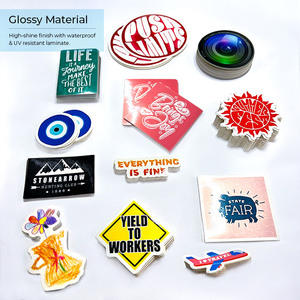 Impresión de Stickers Personalizados de Vinilo Troquelados, Pegatinas Adhesivas Impermeables de PVC con Logotipo de Empresa, Calcomanías Transparentes de Dibujos Animados - Product Image 6