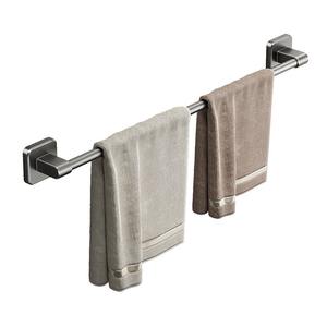 Toallero de pared Blue Vine, de aleación de aluminio, de una sola capa, autoadhesivo, diseño moderno, capacidad de carga de 10 kg - Product Image 1