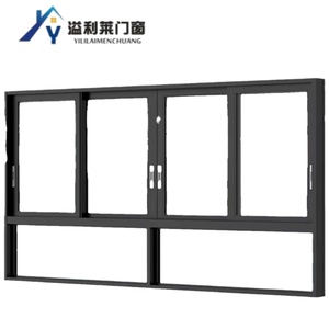 Fenêtre coulissante extérieure moderne en aluminium étanche avec double vitrage trempé et cadre à rupture de pont thermique pour usage résidentiel - Product Image 1