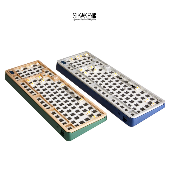 SIKAKEYB SK8 Castle Backlit Hotswap Gateron Metal 5.0 USB Type-C Wired 3 Mode Gaming Kit 95% Knob DIY Mechanical Keyboard