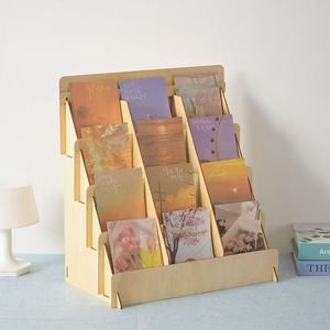 Tailai gỗ thiệp chúc mừng Hiển thị đứng Hiển thị đứng Nhà cung cấp bưu thiếp tổ chức Hiển thị Kệ đa năng Brochure chủ - Product Image 5