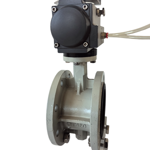 Lô hàng nhanh chóng D641X-16Q khí nén thiết bị truyền động EPDM cao su ghế định vị đúc mặt bích sắt cho Van bướm nhiệt độ thấp - Product Image 5