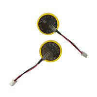 CR2430 CR2450 CR2477 CR3032 Pile bouton au lithium 3V pièce de monnaie Li-MnO2 Akku avec connecteur de fils