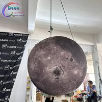 Planètes Gonflables Géantes Suspendues avec Impression Réaliste pour Décoration Commerciale Extérieure et Intérieure