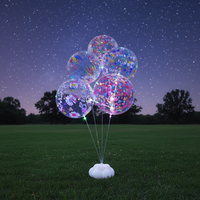 Ballons Bobo imprimés de 20 pouces, ballons lumineux imprimés, décorations de fête d'anniversaire colorées, ballons Bobo