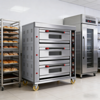 Four à gaz pour boulangerie Unitech HGB-60Q 300 kW à bas prix avec affichage LED en acier inoxydable 201 pour la cuisson du pain, des gâteaux et des tartes
