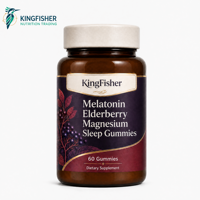 Gommes à mâcher végétariennes à faible teneur en sucre pour le sommeil, à la mélatonine, à l'extrait de sureau et au citrate de magnésium 3 mg, 60 unités