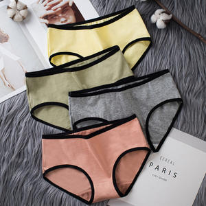 Noir élastique pas cher taille moyenne fille slips pur coton femme sous-vêtements <span class=keywords><strong>culotte</strong></span> - Product Image 2