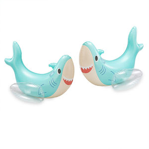 Flotador Inflable de PVC Grueso y Duradero con Forma de Tiburón para Piscina, con Asas, Balsa de Natación con Forma de Animal, Juguetes para Fiestas Acuáticas para Niños y Adultos - Product Image 4