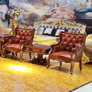 Bộ Đồ Nội Thất Văn Phòng Cổ Điển Kiểu Mỹ Kệ Sách Và Ghế Văn Phòng Chạm Khắc Gỗ Thủ Công Sang Trọng - Product Image 6