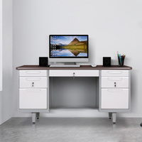 Table de bureau en acier commerciale de bureau avec le bureau de poste de travail de bureau de stockage