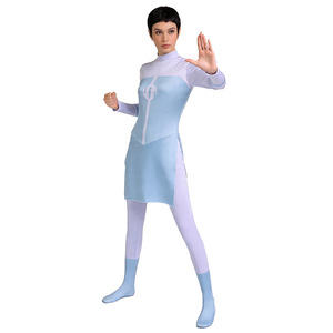 Costume de cosplay Invincible Anissa, combinaison bleue pour adulte, jeu d'Halloween, jeu de rôle anime - Product Image 2