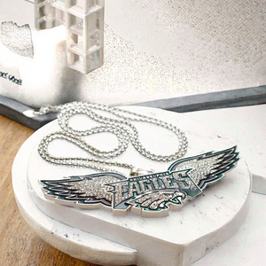 <span class=keywords><strong>Collier</strong></span> pendentif en alliage de zinc avec logo des Philadelphia Eagles pour enfants, avec chaîne à maillons, style hip-hop pour les fêtes - Product Image 2