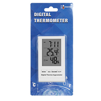 Higrómetro Electrónico Digital Preciso, Termómetro de Temperatura del Aire Interior con Pantalla LCD, Material Plástico, Alarma, Uso Doméstico