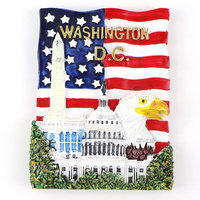 Aimant de réfrigérateur personnalisé Washington DC Souvenir touristique 3D aimants de réfrigérateur en résine