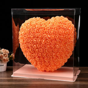 Boîte à roses pour cadeau, fleur éternelle en mousse, cœur de pêche, cadeau pour petite amie, <span class=keywords><strong>520</strong></span>, Saint-Valentin, mariage, anniversaire, Saint-Valentin - Product Image 6