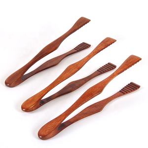 Natürliche Bambus holz Küche Toast zange Umwelt freundliche platzsparende Bambus Toaster zange - Product Image 2