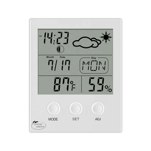 CH-904 Grande Tempo De Tela Despertador Termômetro Doméstico Estação Meteorológica Termômetro Digital Higrômetro - Product Image 2