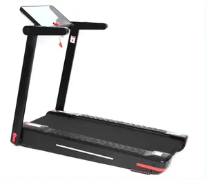 Treadmill lipat kantor rumah penjualan laris kontrol aplikasi BT elektrik 3.0HP mesin lari kincir kebugaran LED