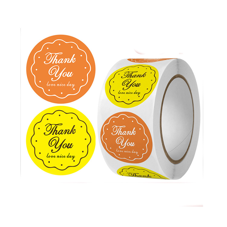 Personalizados Custom Logo Die Cut Adhesive Roll Pack Labels Stickers for Packaging