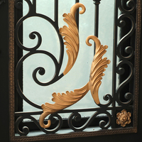 Portes en fer forgé à double battant LINCAI, dernières nouveautés, avec vitrage, en acier inoxydable, pour entrée commerciale moderne, extérieur, antivol, garantie 1 an