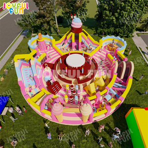JOYFUL FUN Parc gonflable à obstacles du monde des douceurs à prix d'usine Parc gonflable géant Parc gonflable - Product Image 2