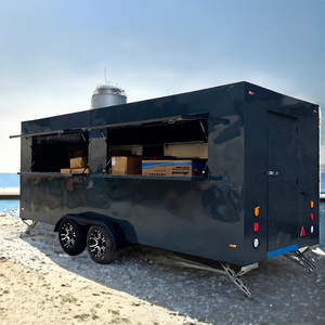 Camiones de comida rápida móviles con cocina completa caravana quiosco de comida móvil catering contenedor de envío remolque de alimentos totalmente equipado - Product Image 1