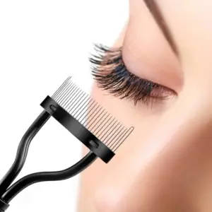 Lông mi lược lông mày bàn chải màu đen lông mi tách Mascara Applicator lông mi definer mỹ phẩm bàn chải công cụ