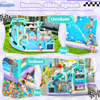 FBSPORT Kinder Springkasteel Prinsessen Springkasteel Koop Springkastelen Springkasteel Stich Modulair Indoor Speelparadijs voor Volwassenen