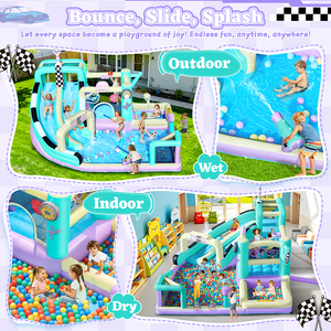 Castillo Inflable para Niños FBSPORT, Castillo Inflable Princesa, Compra <span class=keywords><strong>Castillos</strong></span> Inflables, Castillo de Brincos, Área de Juegos Interior Modular para Adultos - Product Image 4