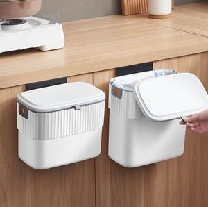 <span class=keywords><strong>Cubo</strong></span> de <span class=keywords><strong>basura</strong></span> colgante rectangular ABS + PP de 7L y 9L con tapa abatible para cocina o dormitorio, <span class=keywords><strong>cubo</strong></span> de <span class=keywords><strong>basura</strong></span> tipo prensado - Product Image 3