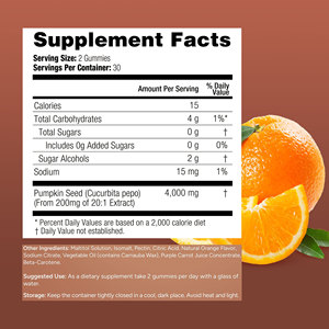 Biokom Vente en gros Gummies <span class=keywords><strong>pour</strong></span> la croissance des <span class=keywords><strong>cheveux</strong></span> à la biotine, au palmier nain pressé à froid et aux graines <span class=keywords><strong>de</strong></span> citrouille, Marque privée <span class=keywords><strong>pour</strong></span> femmes, Complément <span class=keywords><strong>alimentaire</strong></span> - Product Image 6