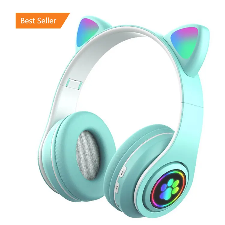 Russian STN28 Wireless Headphones B39 Colored LED Gaming Over-Ear Headset Stereo Headphone with mp3 Player Foldable Earphone