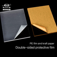 Feuille acrylique PMMA extrudée optique de 0,65 mm, 1,25 x 1,68 m, anti-rayures, haute transmittance, conforme ROHS, panneau mince pour protection d'écran de téléphone