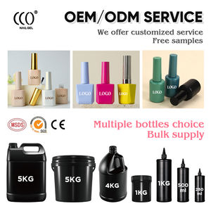 Venta al por mayor 1kg Bulk <span class=keywords><strong>de</strong></span> larga duración LED Bulk Primer Color Gel Matte Top Coat Clear Blossom Shiny Foil Transfer Gel Polish - Product Image 2