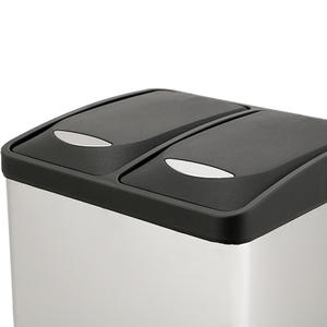 Sello fuerte <span class=keywords><strong>de</strong></span> acero inoxidable, 2 <span class=keywords><strong>compartimentos</strong></span>, <span class=keywords><strong>cubo</strong></span> <span class=keywords><strong>de</strong></span> <span class=keywords><strong>basura</strong></span> <span class=keywords><strong>de</strong></span> cocina interior, cubos <span class=keywords><strong>de</strong></span> reciclaje operados con Pedal, <span class=keywords><strong>cubo</strong></span> <span class=keywords><strong>de</strong></span> <span class=keywords><strong>basura</strong></span> <span class=keywords><strong>de</strong></span> fábrica - Product Image 3