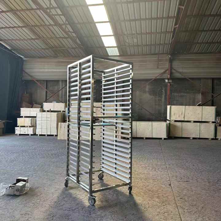 Stainless Steel Baking Tray Rack Cart 10/12/15/30 Layer Baking Tray ...
