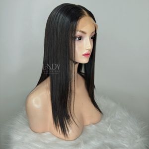 Cheveux vierges 13x4 dentelle avant coupe émoussée perruque de cheveux humains pour les femmes Extension de cheveux humains prix de gros - Product Image 5