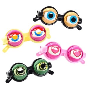 Occhiali Divertenti con Occhi Mobili in Plastica, Giocattolo Unisex per Bambini, per Feste di Halloween e Compleanno - Product Image 1