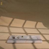 Plateau de rangement pour salle de bain en pierre naturelle de conception moderne YUSHI pour la décoration de la maison
