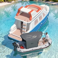 Nouveauté : Yacht gonflable géant multi-personnes, durable, portable, commercial, bateau de luxe pour fêtes aquatiques